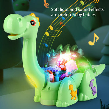 TRANSPARENT FUNNY DINO WITH MUSIC